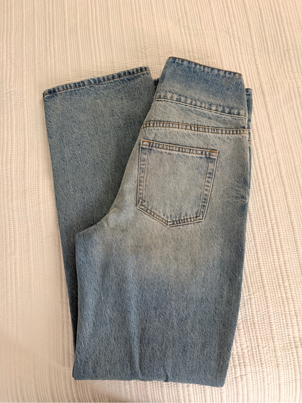 Fashion Nova Light Blue High-Rise Jeans with Waist Cutout - Picture 4 of 4